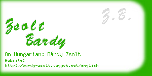 zsolt bardy business card